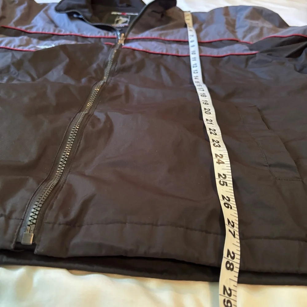 ZeroXposur Jacket Coat Black Grey Red trim Moto Snowboard Men’s Size XL